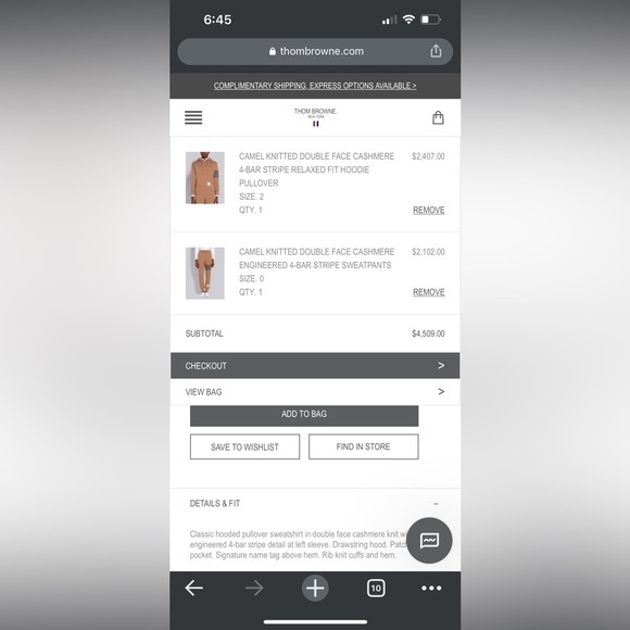 Thom Browne cashmere hoodie - Picture 11 of 12